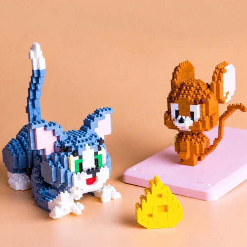 Set de construcție distractiv pentru copii Tom și Jerry